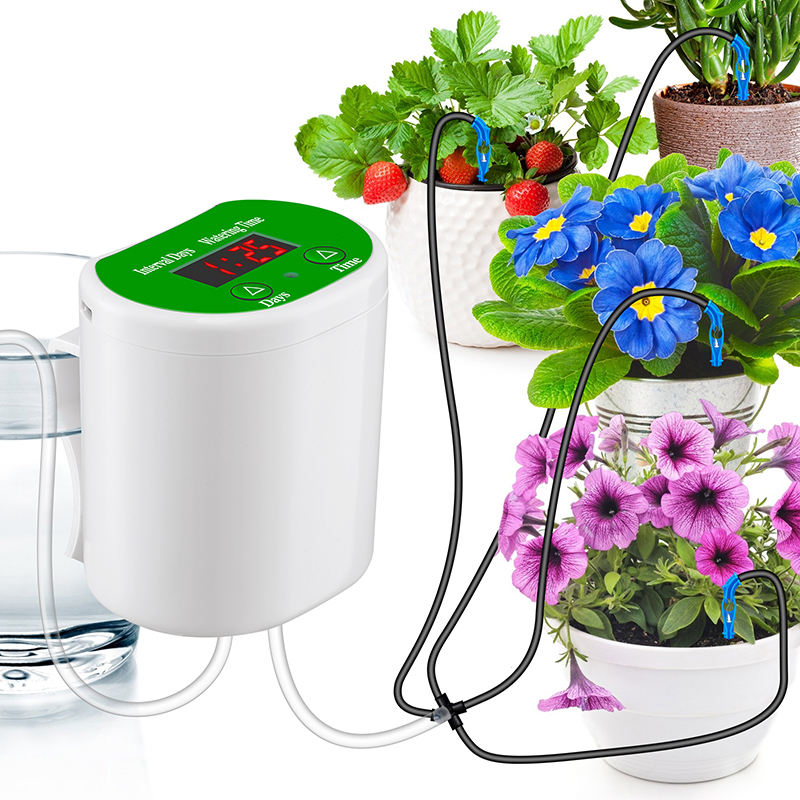 Smart Garden Devices - An intelligent timed automatic flower waterer,