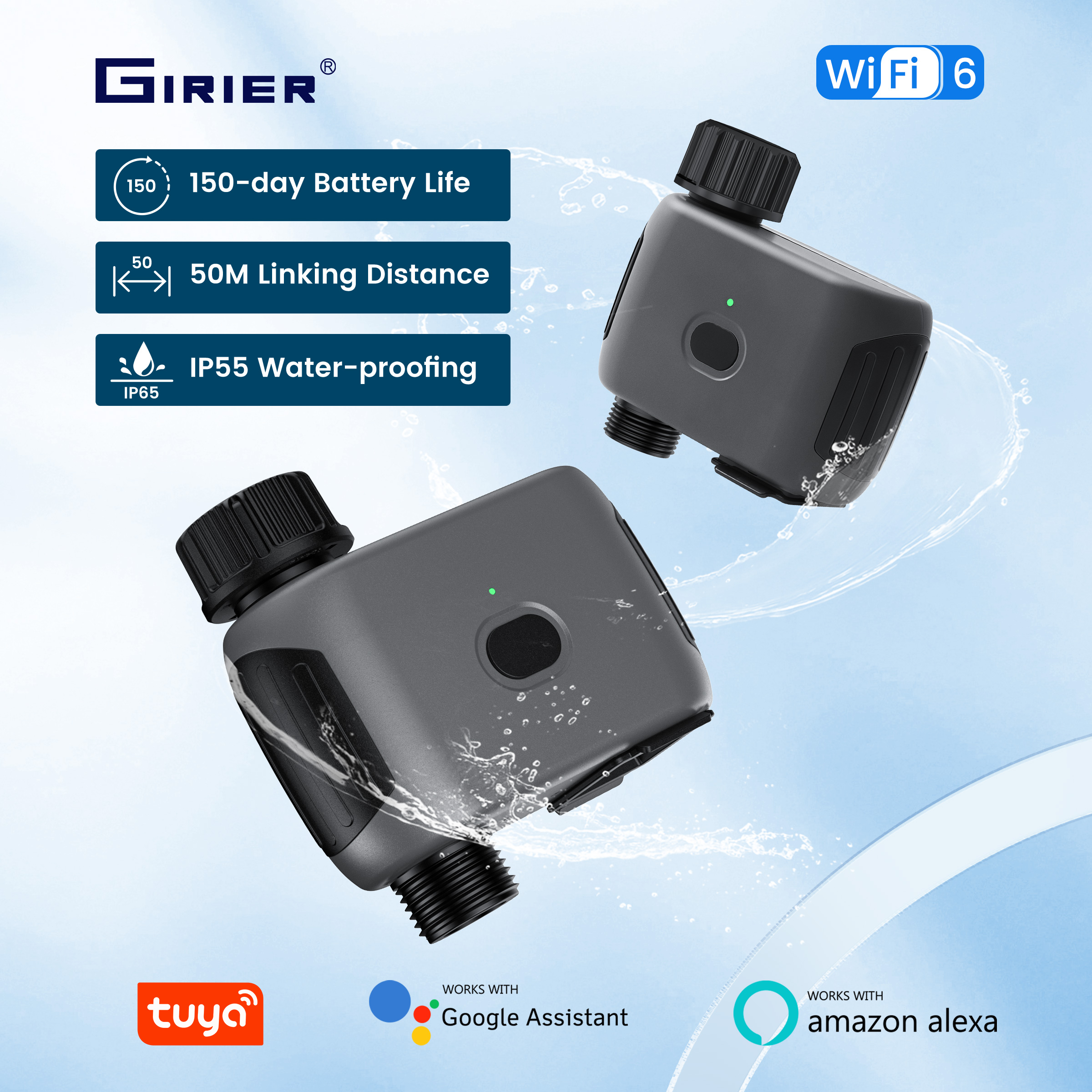 Smart Garden Keeper - GIRIER Tuya Smart Water Timer WiFi