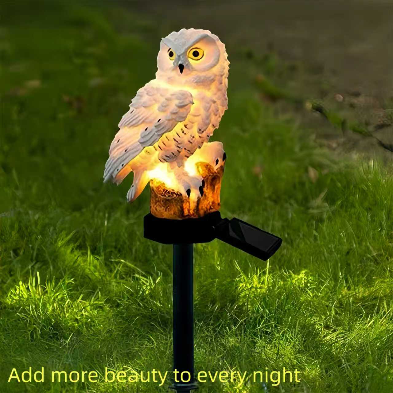 Smart Garden Light - Solar Owl Garden Stake Light Outdoor