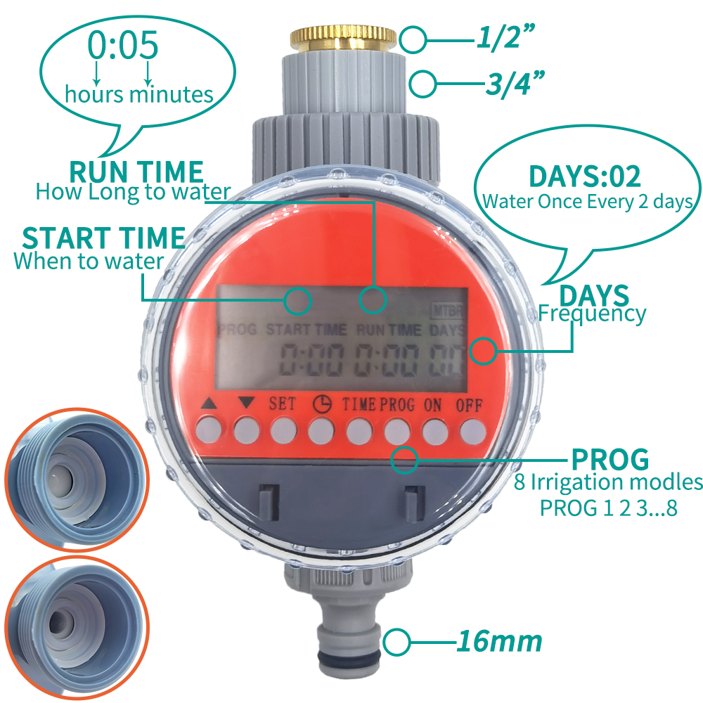 WUJIE Ball Valve Irrigation Ti - Smart Garden Tap Timer recension och pris