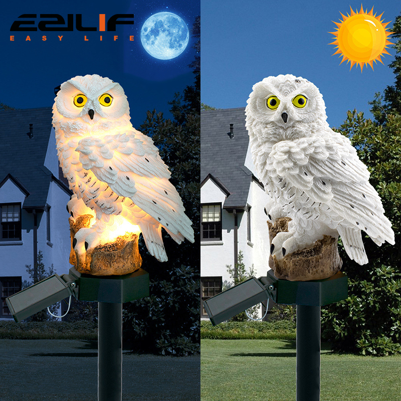 Solar light owl animal sculptu - Smart Garden Light recension och pris