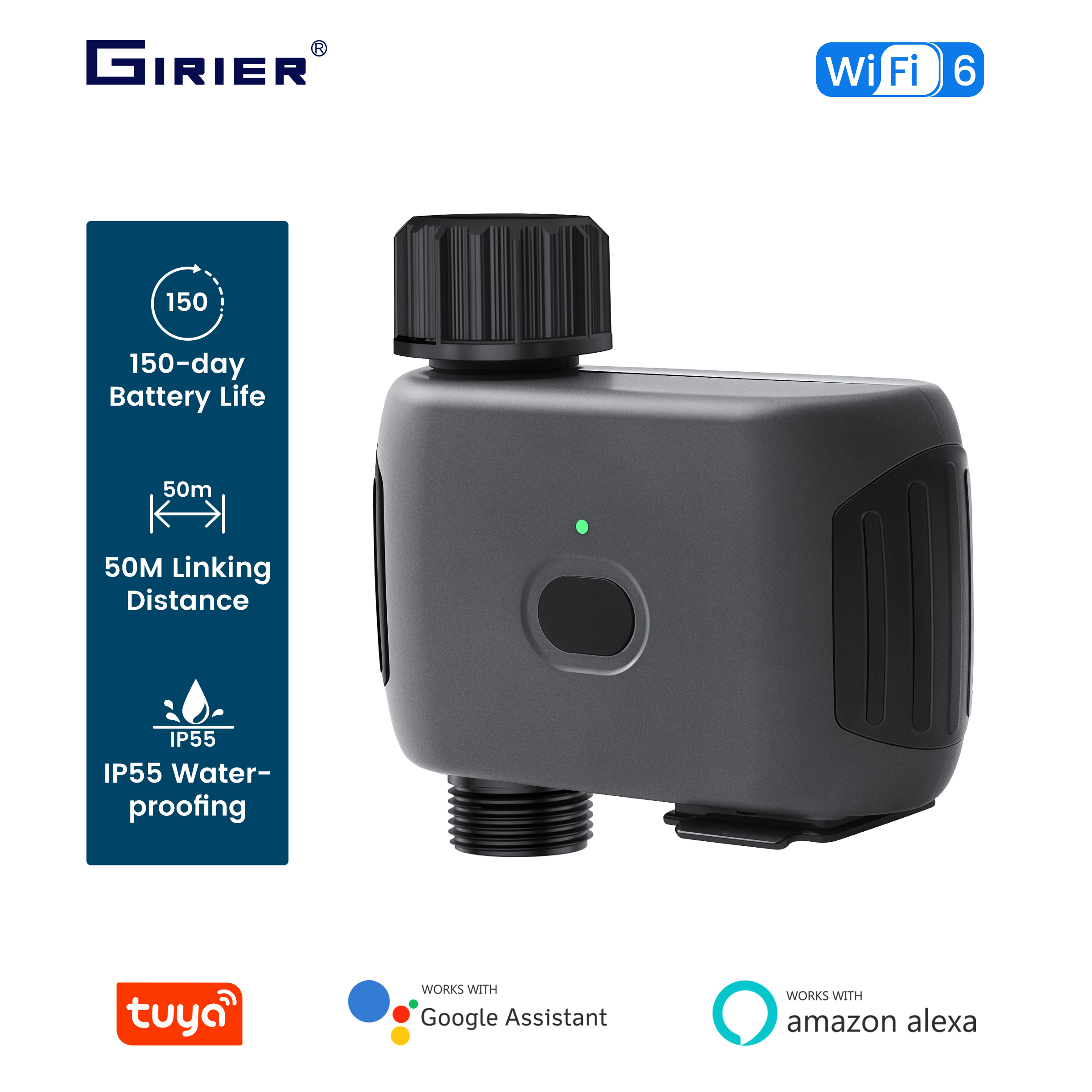 GIRIER Tuya Smart Water Timer  - Smart Garden Hose recension och pris