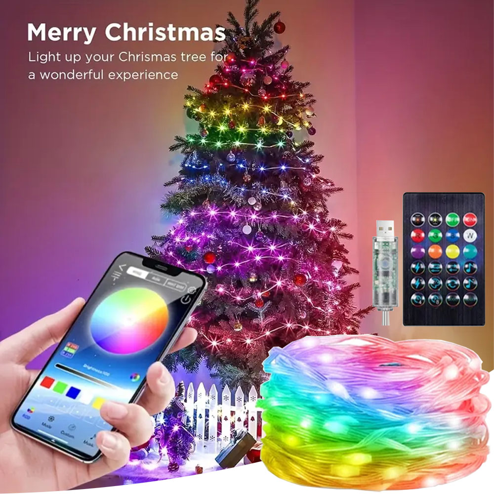 RGBIC Smart String Lights USB  - Smart Garden Festoon Lights recension och pris