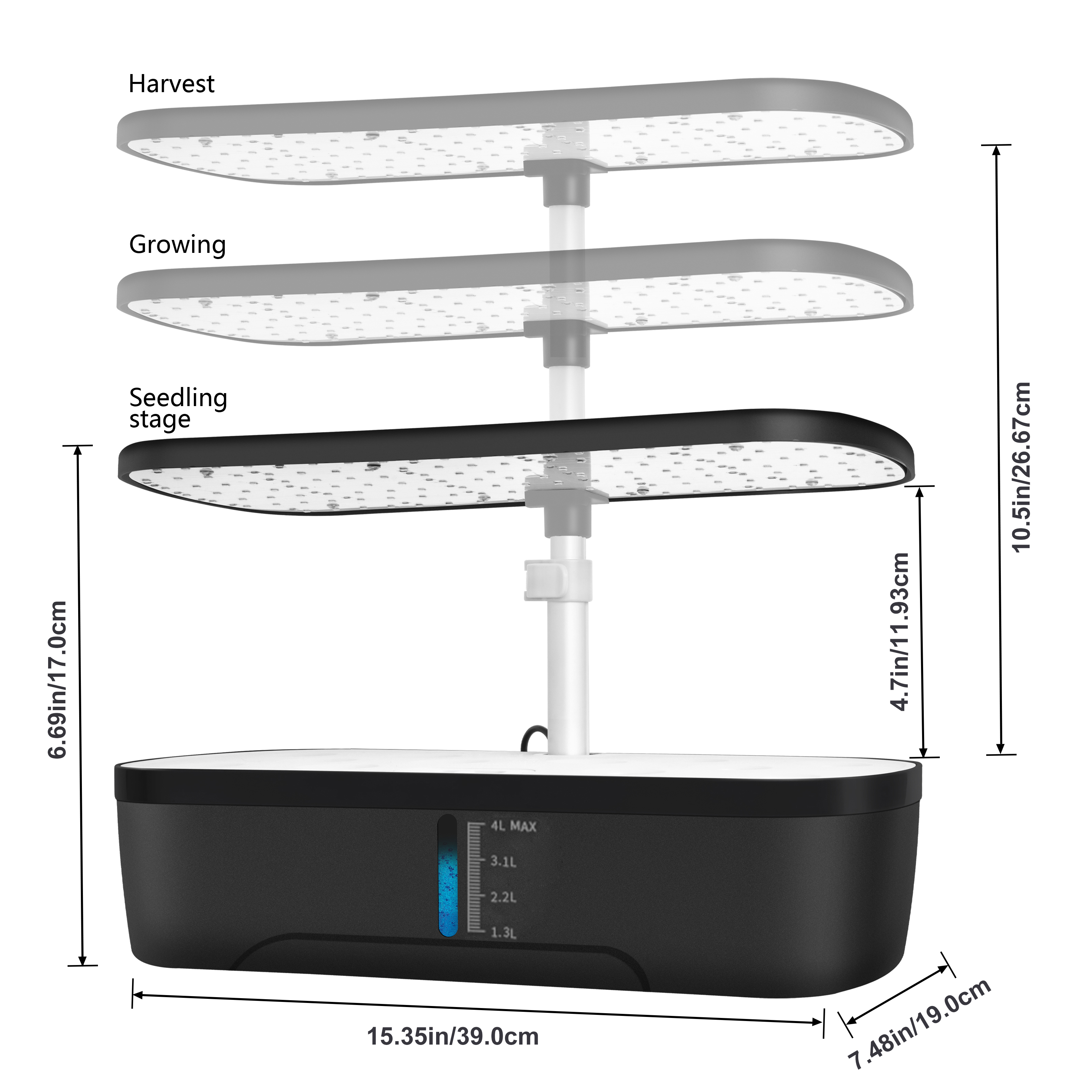 12 Pods Hydroponics Growing Sy - Smart Garden Furniture recension och pris