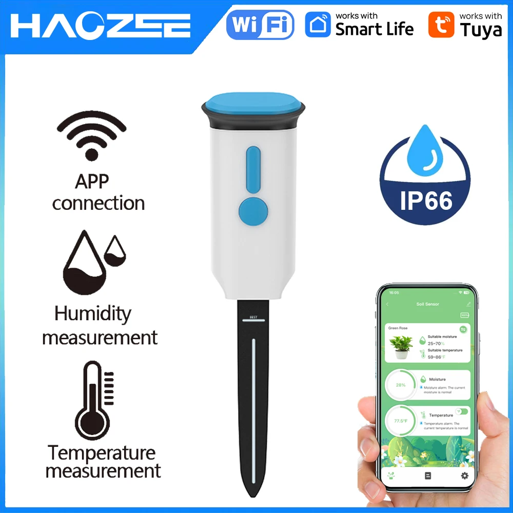 Haozee Tuya Smart WiFi Soil Mo - Smart Garden Furniture recension och pris