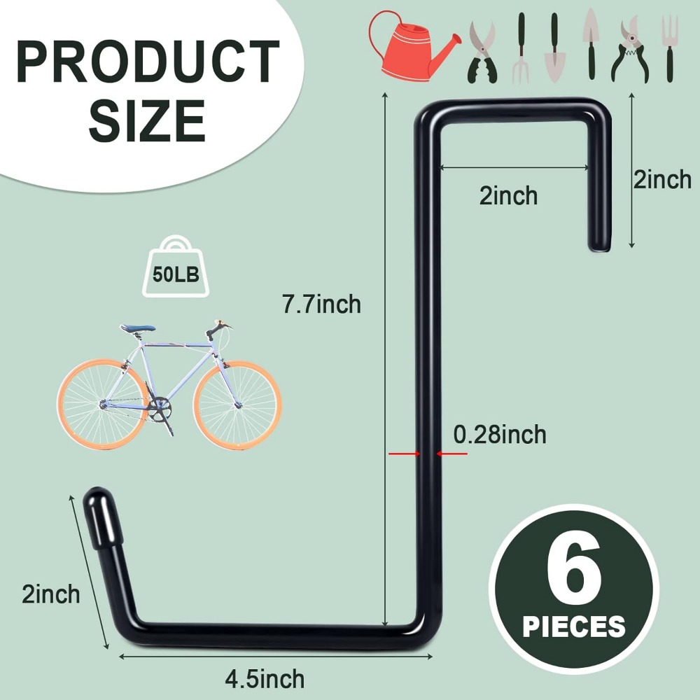Larg 2/3/4/6/9 PCS Garage Hook - Smart Garden Storage recension och pris
