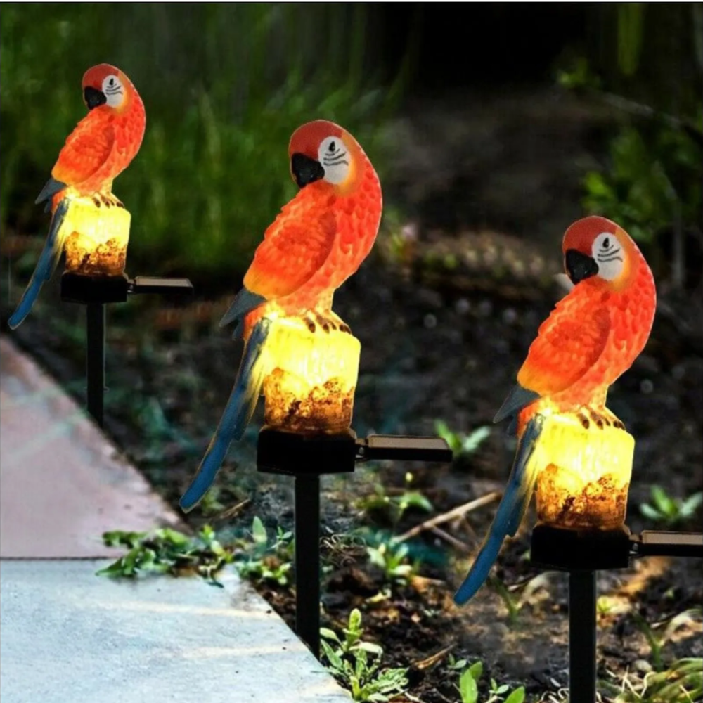 Solar Resin Parrot Decorative  - Smart Garden Light recension och pris