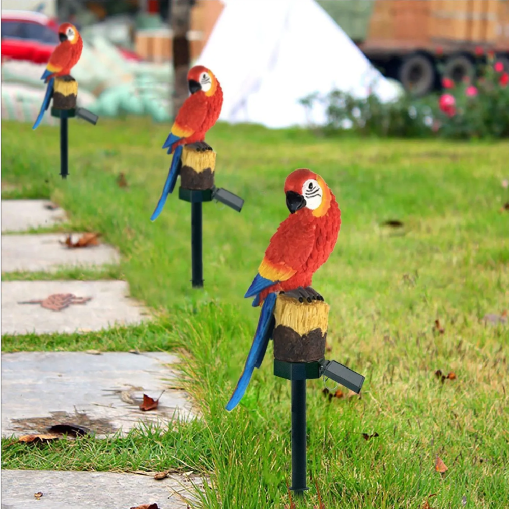 Solar Resin Parrot Decorative  - Smart Garden Light recension och pris