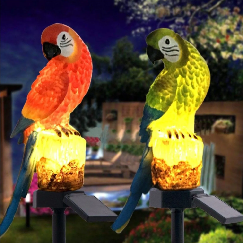 Solar Resin Parrot Decorative  - Smart Garden Light recension och pris