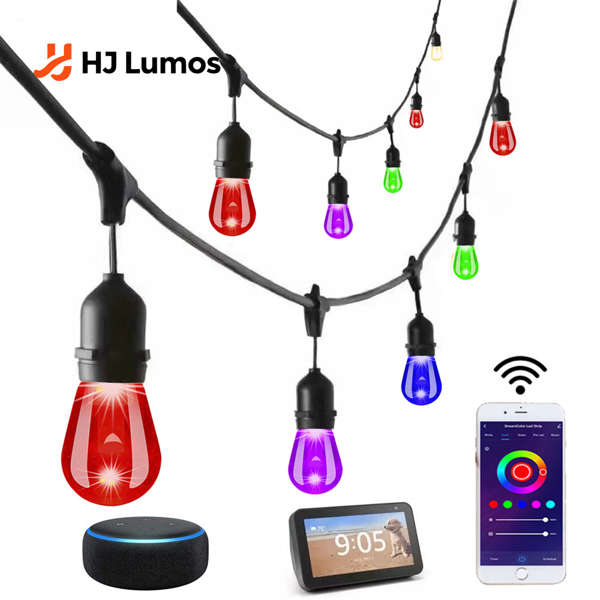10m Smart LED String Lights Co - Smart Garden Festoon Lights recension och pris