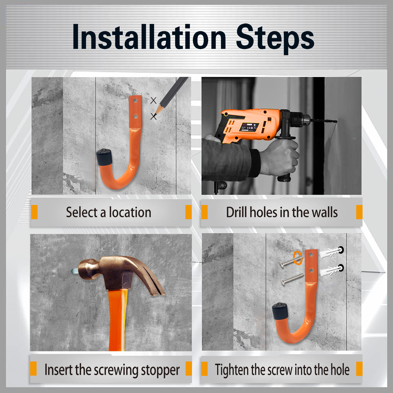6PCS New Orange Anti-slip Gara - Smart Garden Storage recension och pris