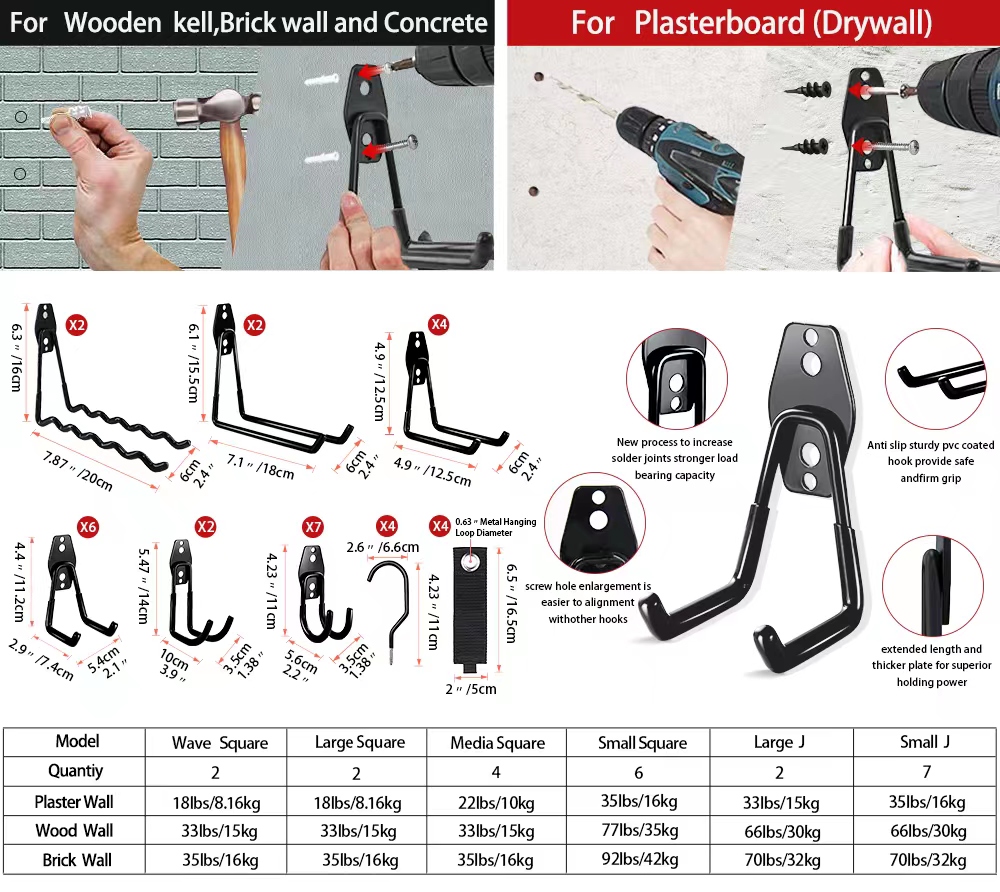 Heavy Duty Metal Hook Garage O - Smart Garden Storage recension och pris