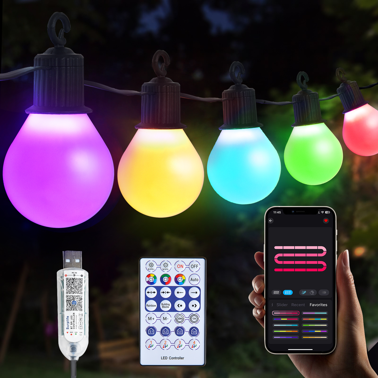 Smart G40 LED Bulb String Ligh - Smart Garden Festoon Lights recension och pris