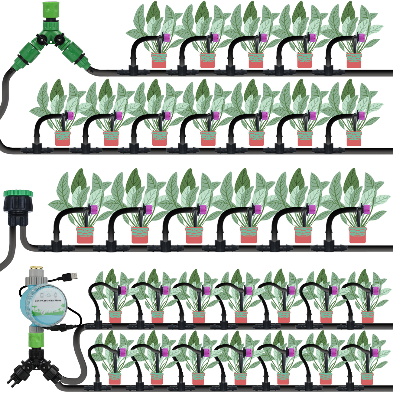 KESLA 5-50M Drip Irrigation Au - Smart Garden Hose recension och pris