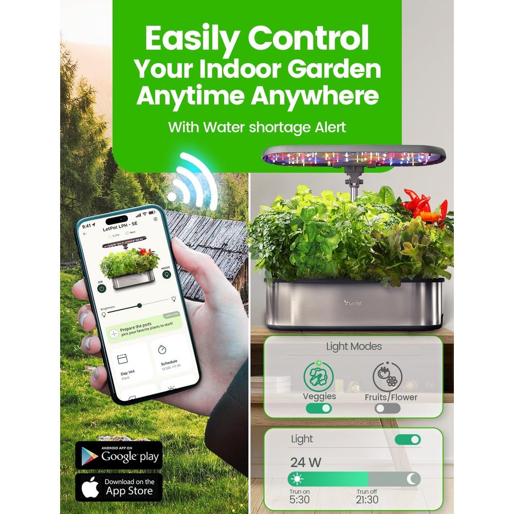 12-Pod Hydroponic Herb Garden  - Smart Garden Light recension och pris