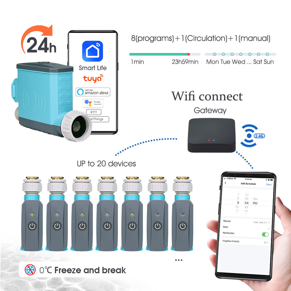 WiFi/Blueteeth Water Timer wit - Smart Garden Tap Timer recension och pris