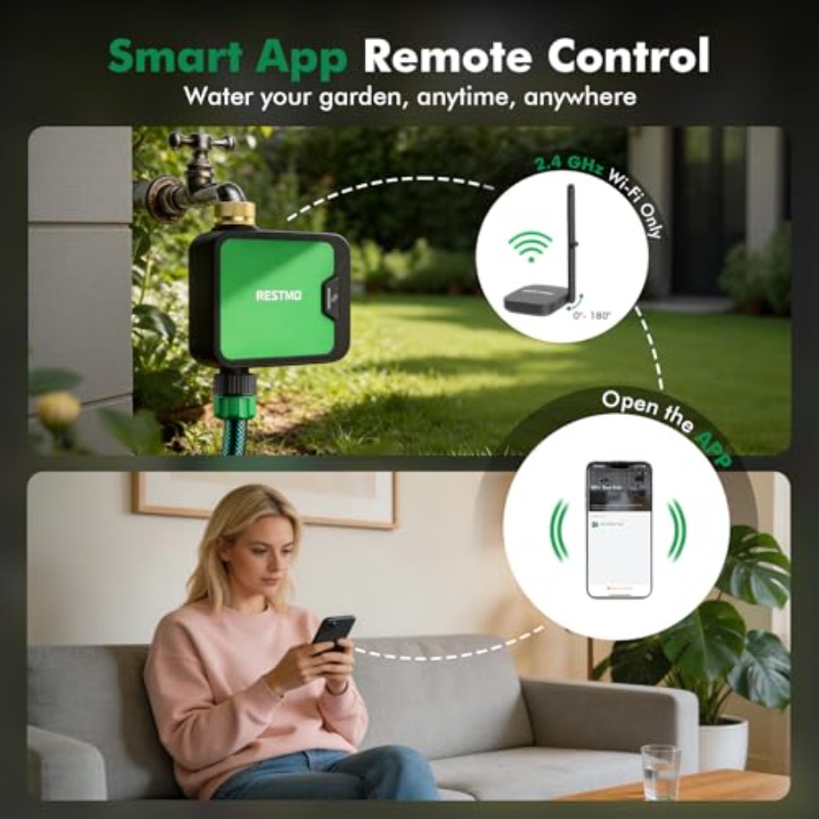 Smart WiFi Water Timer for Gar - Smart Garden Hose recension och pris