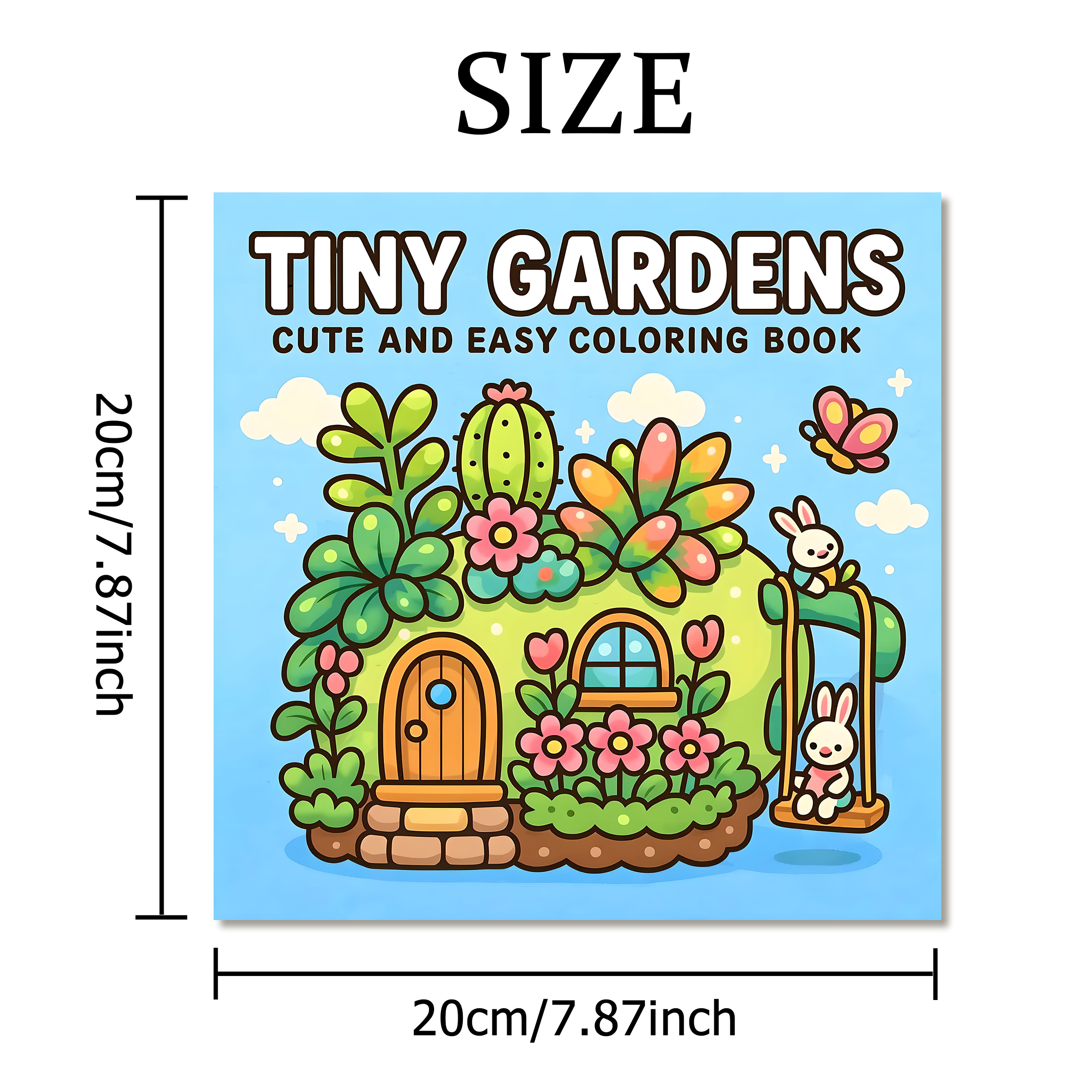 TINY GARDENS Coloring Book for - Garden Journal Planner recension och pris