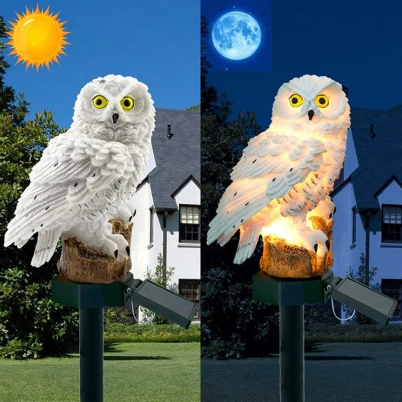 Solar Owl Statue Garden Light  - Smart Garden Light recension och pris