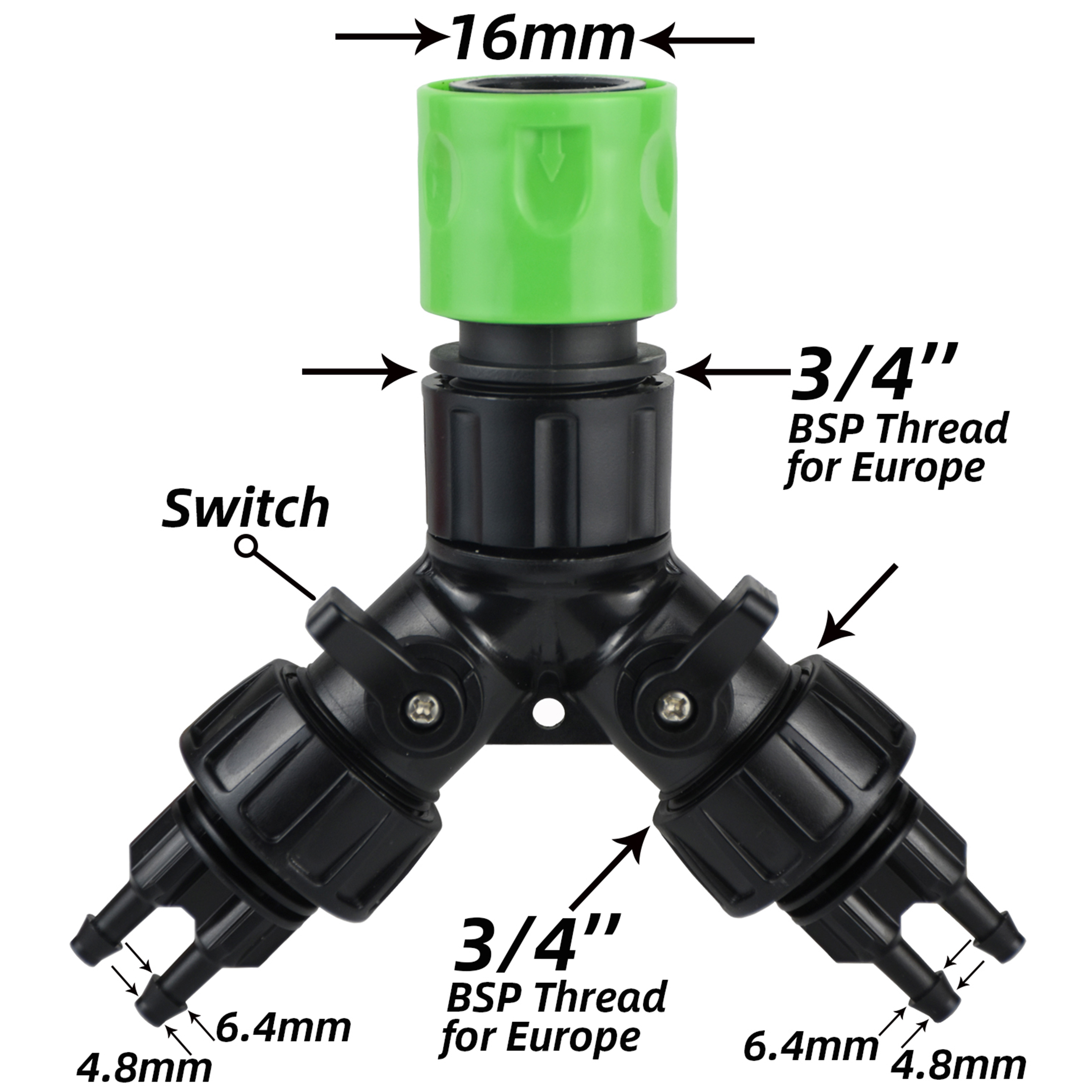 Tap Adapter Drip Irrigation 4- - Smart Garden Hose recension och pris