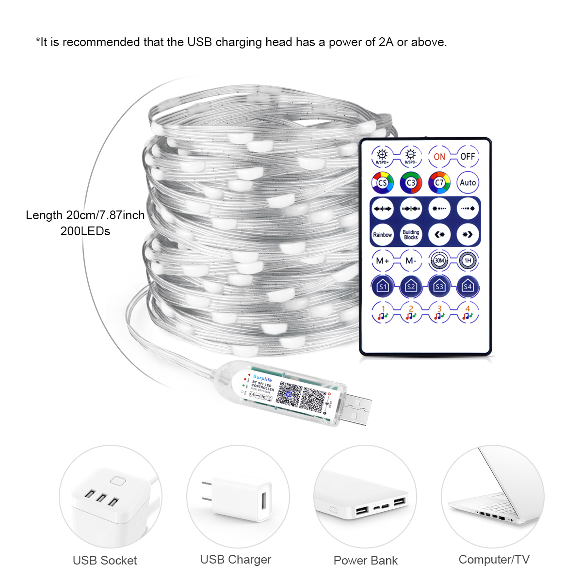 Bluetooth RGB LED String Light - Smart Garden Festoon Lights recension och pris