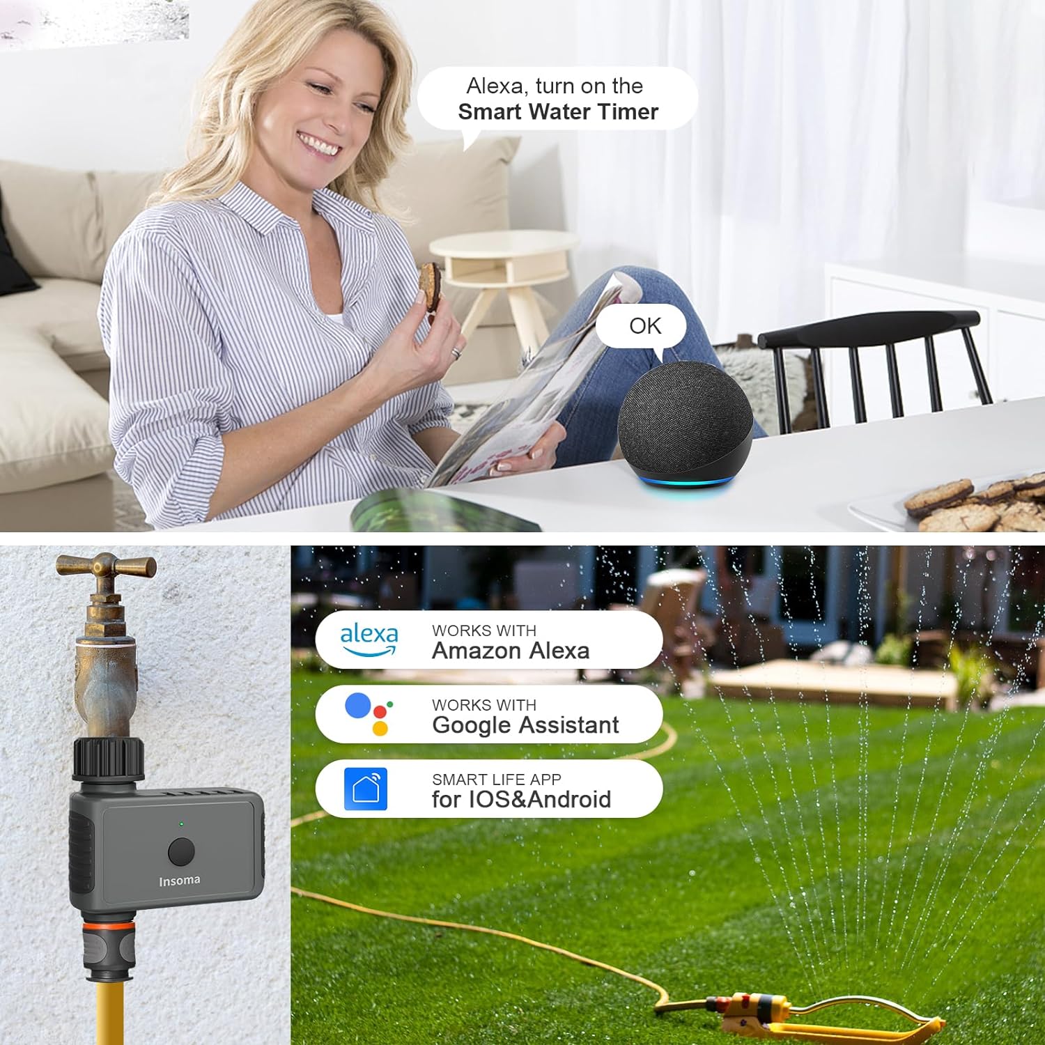 Insoma Wifi Automatic Sprinkle - Smart Garden Keeper recension och pris