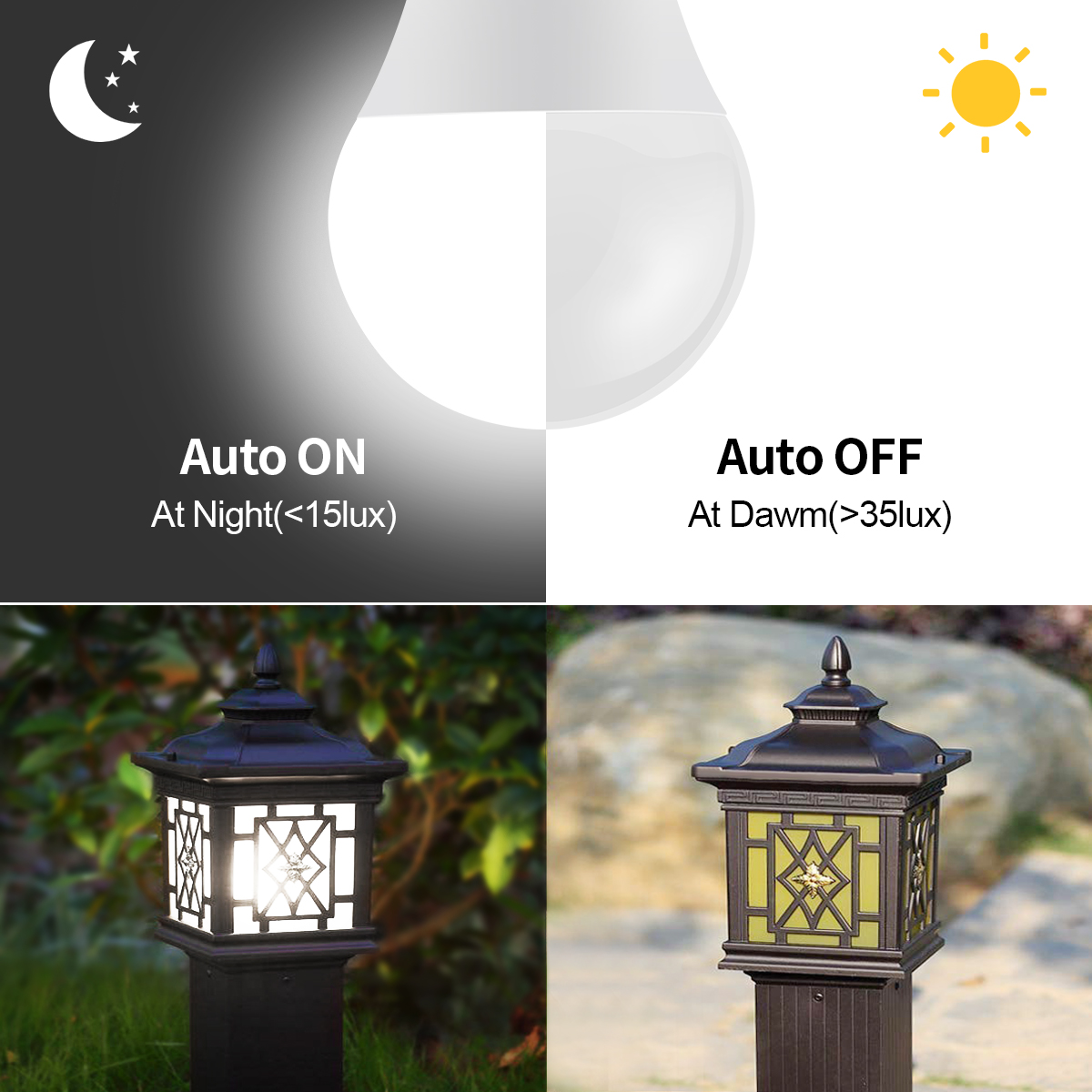 AC110V/220V Day Night Light Au - Smart Garden Festoon Lights recension och pris