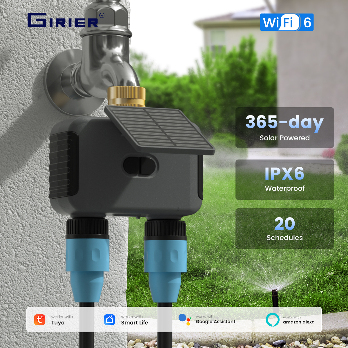 GIRIER Tuya WiFi Smart Water T - Smart Garden Hose recension och pris