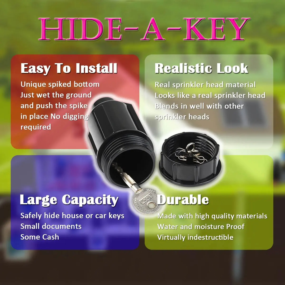 Hide A Key Cash Hidden Box Spr - Smart Garden Storage recension och pris