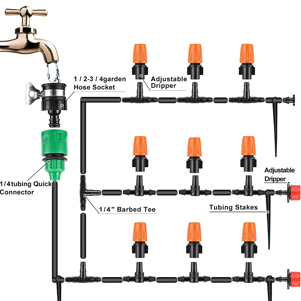 50M Micro Drip Irrigation Syst - Smart Garden Hose recension och pris
