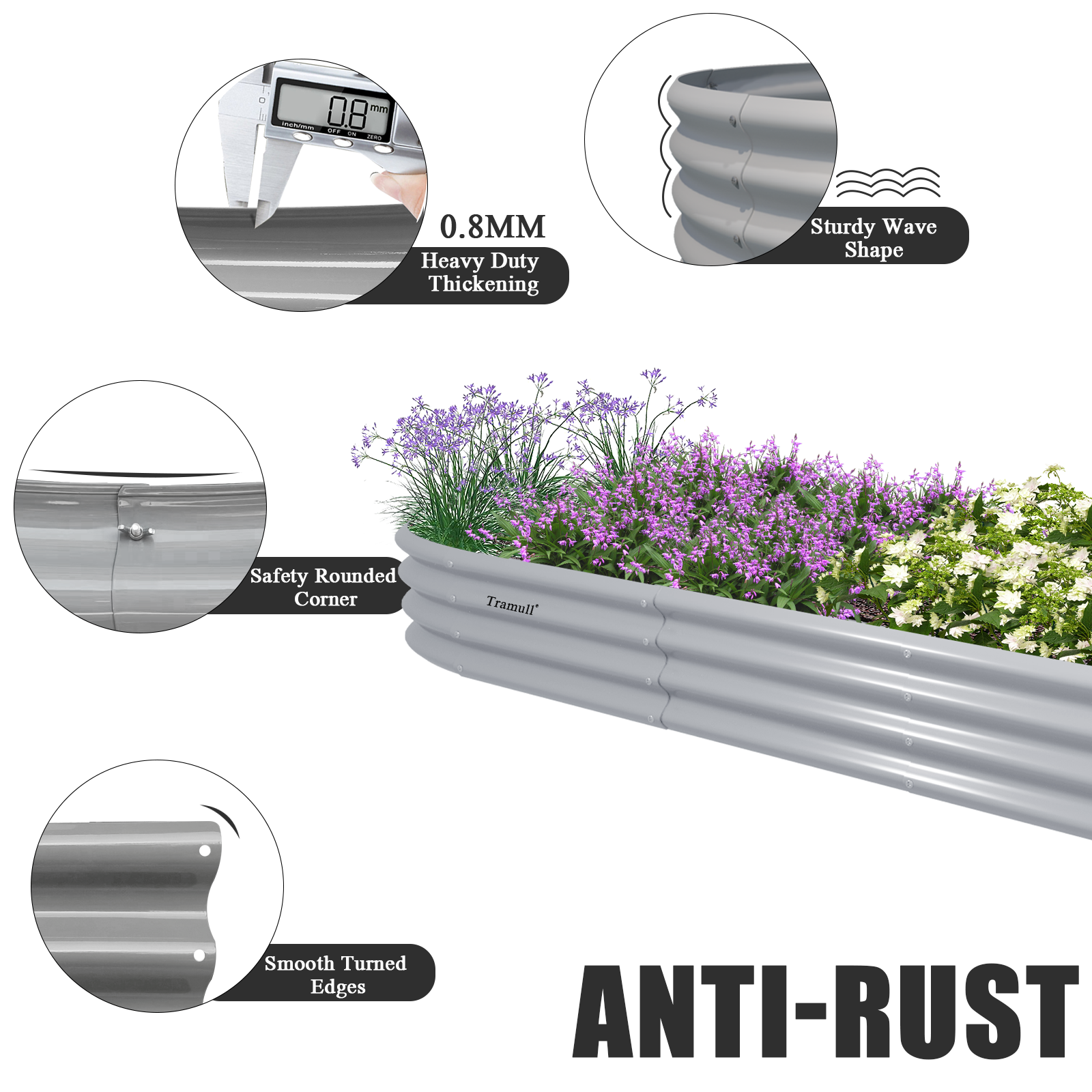 12x2x1FT Galvanized Raised Gar - Smart Garden Storage recension och pris