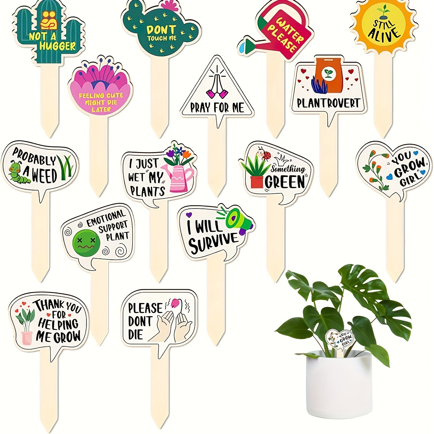 5/10Pcs Plant Labels for Succu - Garden Journal Planner recension och pris
