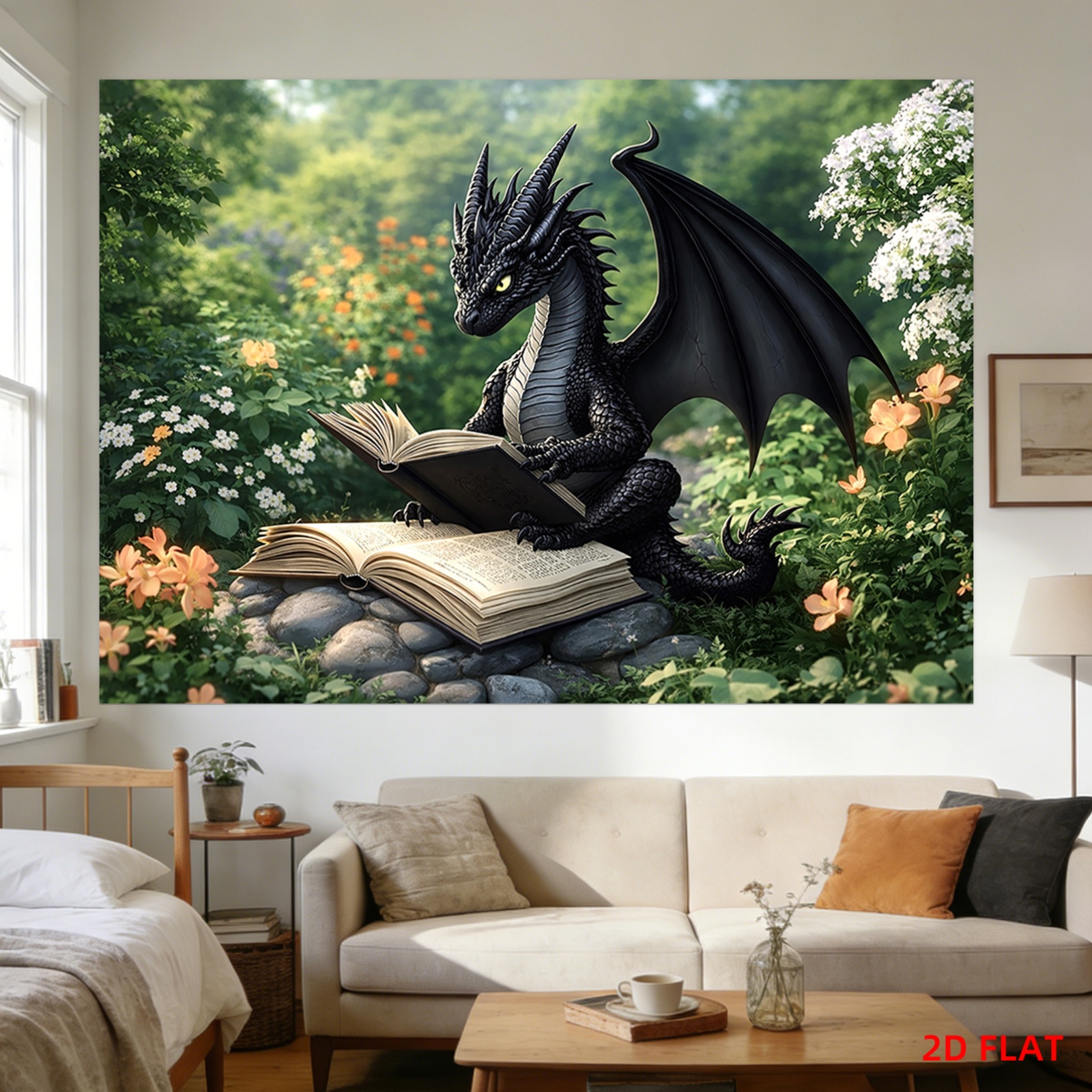 Fantasy Dragon Reading Book Ta - Garden Journal Planner recension och pris
