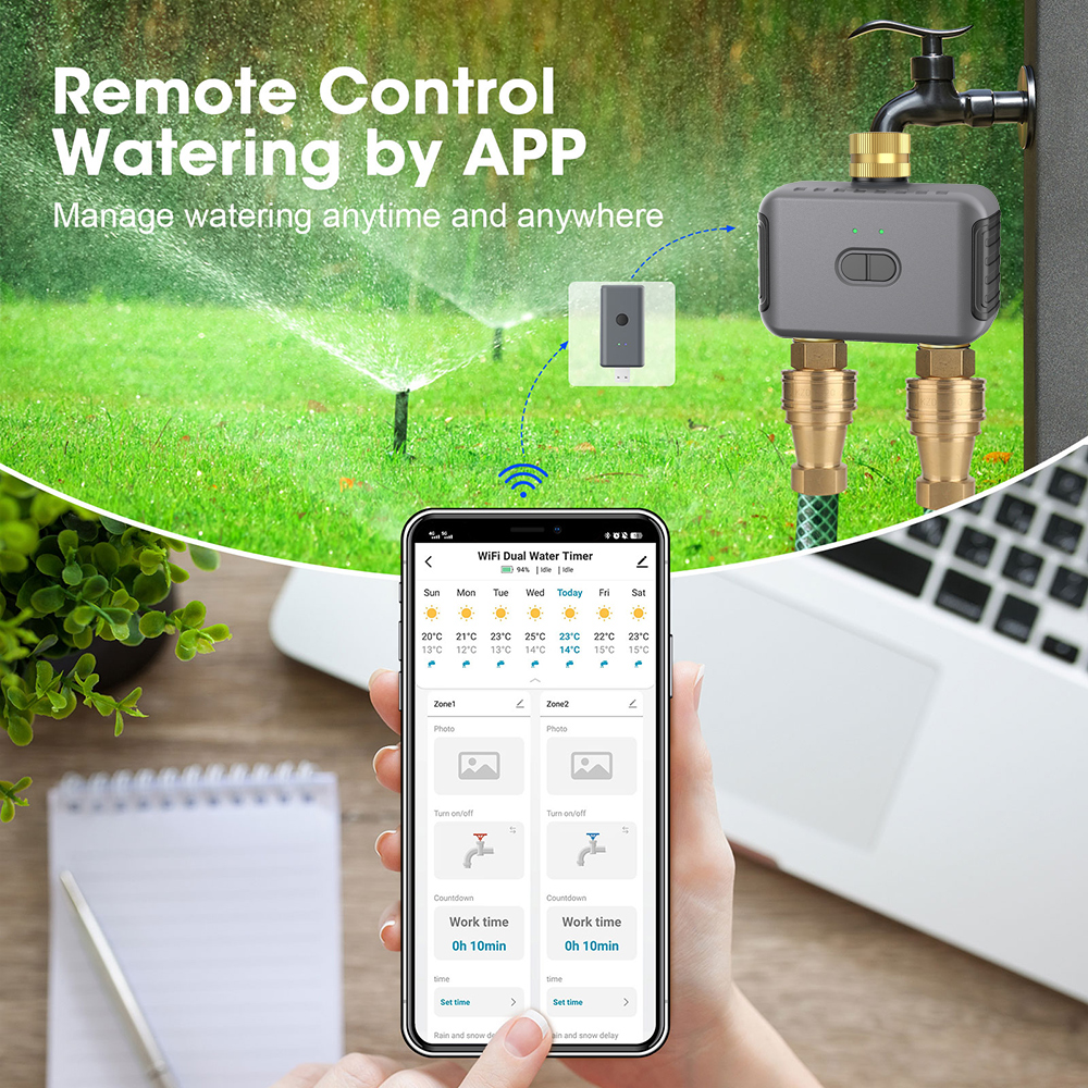 Tuya 2 Zone Watering Timer Gar - Smart Garden Keeper recension och pris