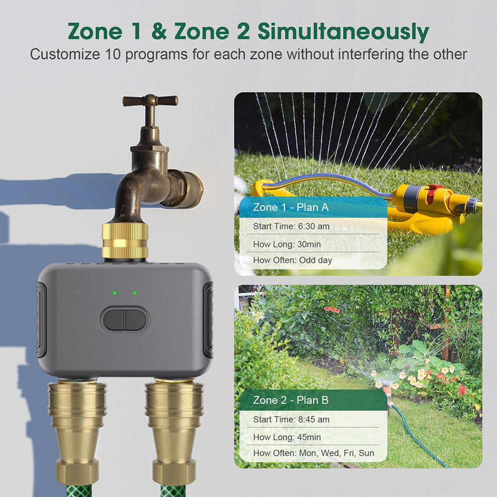Tuya 2 Zone Watering Timer Gar - Smart Garden Keeper recension och pris
